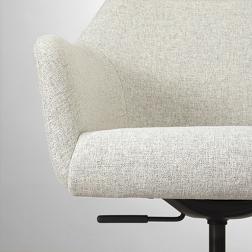 Elegante silla giratoria acolchada, TOSSBERG, con respaldo ergonómico y tejido duradero.