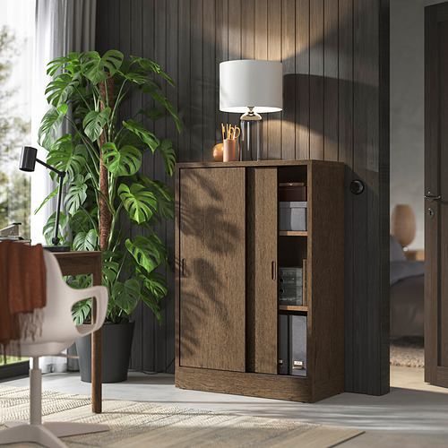 TONSTAD, cabinet with sliding doors. 3 of 6 open dialog