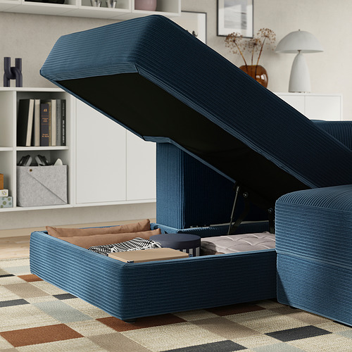 JÄTTEBO, 3,5 seat module sofa with chaise longue and armrest. 4 of 12 open dialog