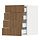 Select colour variation: white/Tistorp brown walnut effect