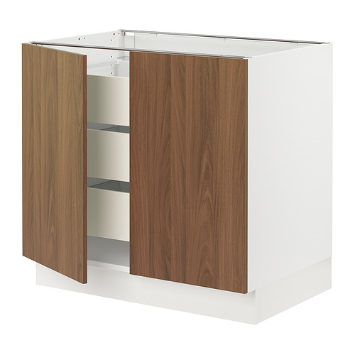 SEKTION / MAXIMERA, base cabinet w 2 doors/3 drawers. 1 of 2 open dialog