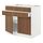 Select colour variation: white/Tistorp brown walnut effect