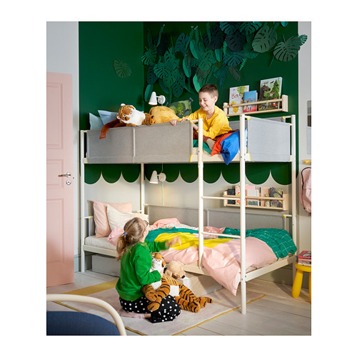 Litera VITVAL para niños: parte superior de color amarillo verdoso, parte inferior de color rosa verdoso. Juegos, peluches, papel pintado tropical.