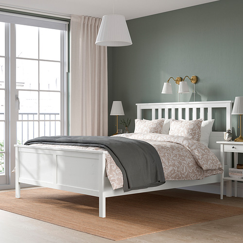 HEMNES, Full bed with mattress. 6 of 16 open dialog