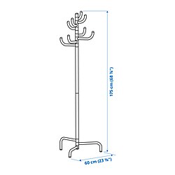 Measurement Illustration - BONDSKÄRET hat and coat stand