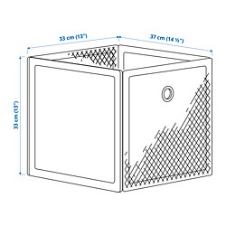 Ilustración de medidas - DRÖNJÖNS caja