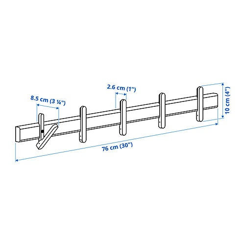 IKEA PS 2026, rack with 5 hooks. 6 of 6 open dialog