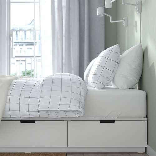 NORDLI, bed King with mattress. 5 of 11 open dialog