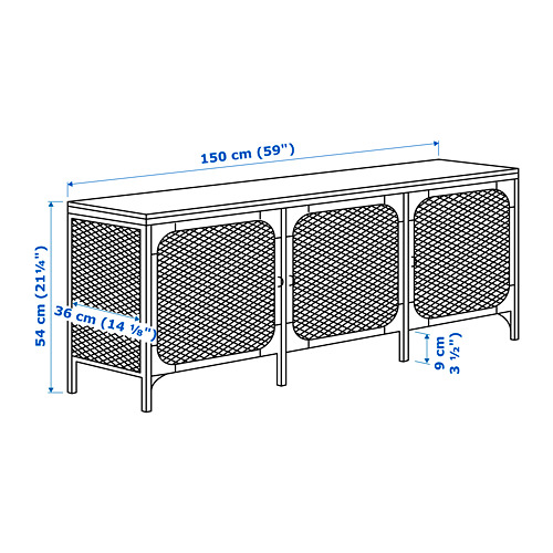 Measurement Illustration - FJÄLLBO TV storage combination
