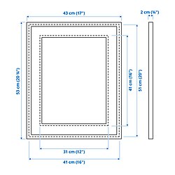 Measurement Illustration - KNOPPÄNG frame