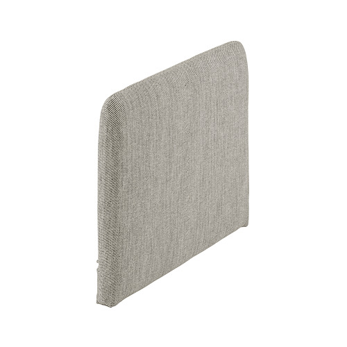Funda de cojín SÖDERHAMN, gris, rectangular, texturizada, cierre de cremallera.