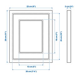 Measurement Illustration - SILVERHÖJDEN frame