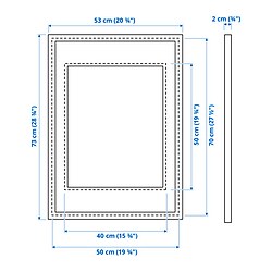 Measurement Illustration - SILVERHÖJDEN frame