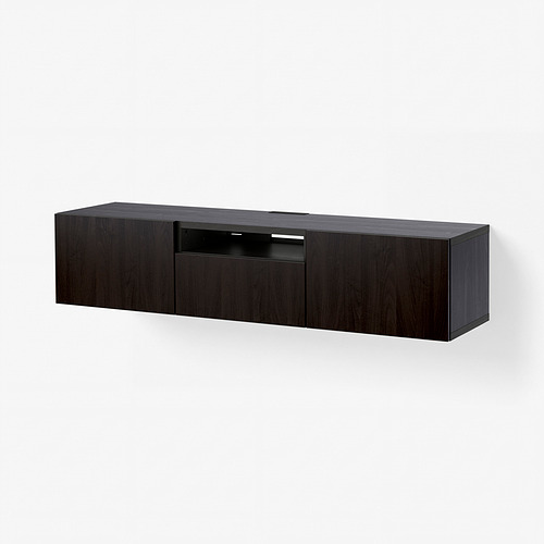 BESTÅ, TV bench with drawer runner, push-open. 9 of 9 open dialog
