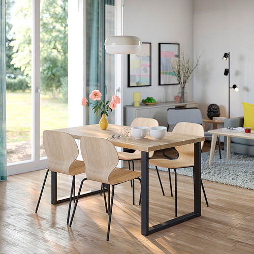SKÅLSTA, dining table and 4 chairs. 2 of 5 open dialog