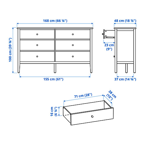 GULLABERG, Chest of 8 drawers. 8 of 8 open dialog