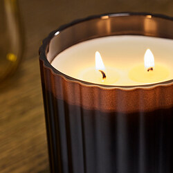 TOFSTÄRNA scented candle in glass, 2 wicks