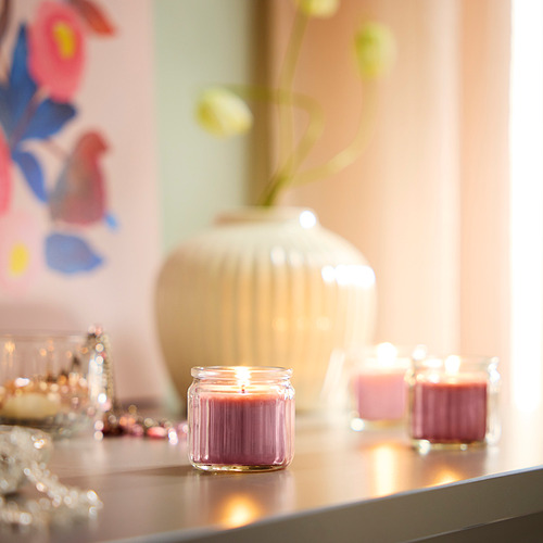 HÖKGÖK, scented candle in glass. 2 of 5 open dialog