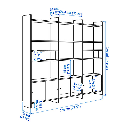 LÅDMAKARE, mueble de almacenaje con puertas correderas y con 2 estantes adicionales. 7 de 7 abrir diálogo