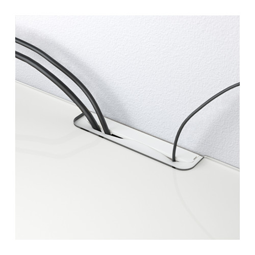 Panel de vidrio con salida de cable para almacenamiento BESTÅ .