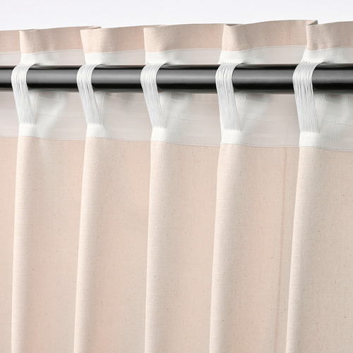 LENDA, curtains with tie-backs, 1 pair. 6 of 8 open dialog