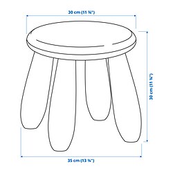 Measurement Illustration - MAMMUT children's stool