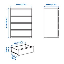Measurement Illustration - STORKLINTA chest