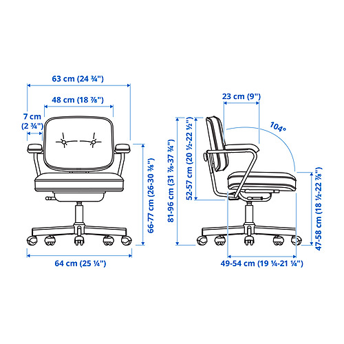 ALEFJÄLL, silla de trabajo. 2 de 15 abrir diálogo