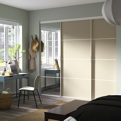 SKYTTA / PAX, walk-in wardrobe with sliding doors. 3 of 3 open dialog