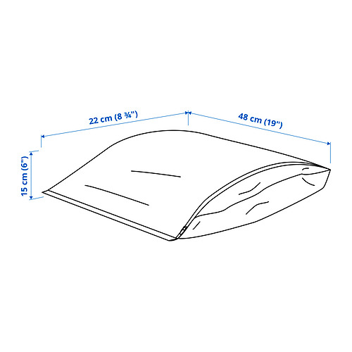 Measurement Illustration - PÄRKLA shoe bag