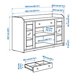 Measurement Illustration - HAUGA storage combination