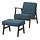 Select colour variation: Walnut effect / Axvall dark grey-blue