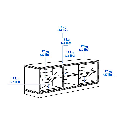 LANESUND, TV storage combination. 6 of 6 open dialog