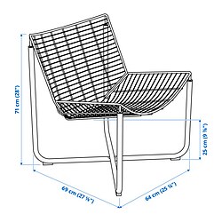 Ilustración de medidas - SKÅLBODA sillón
