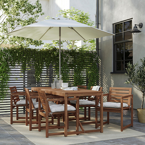 NÄMMARÖ, table+6 armchairs, outdoor. 2 of 4 open dialog