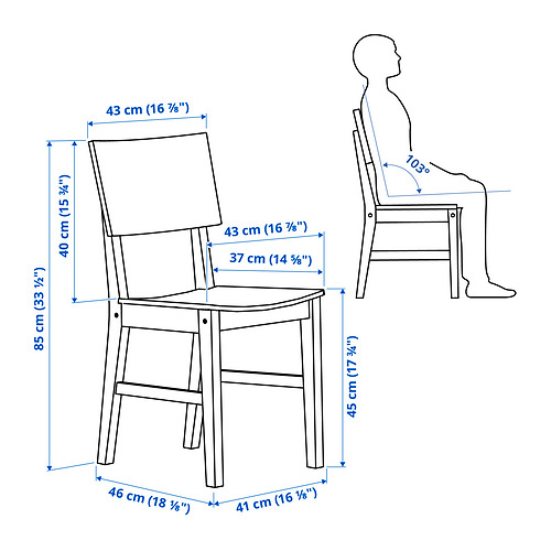 NORDEN / KARSKÄR, table and 2 chairs. 10 of 11 open dialog