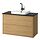 Select colour variation: Oak effect / black marble effect