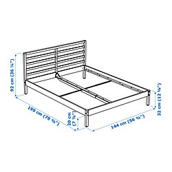 Measurement Illustration - TARVA bed Full