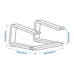 Measurement Illustration - STENERIK laptop support