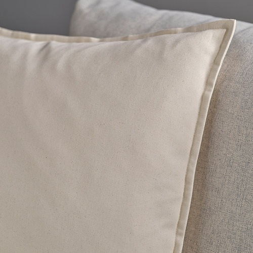 Funda de almohada blanca limpia con costuras limpias, que muestran su textura y diseño de calidad.