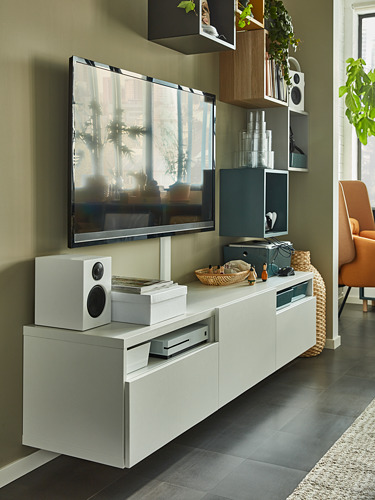 BESTÅ, mueble TV con riel para cajón, cierre suave. 6 de 11 abrir diálogo