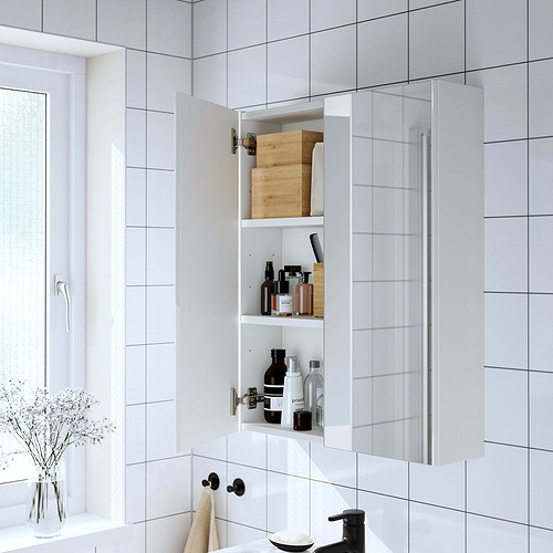 ENHET, mirror cabinet with doors. 2 of 3 open dialog