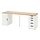 Select colour variation: White stained oak effect / white
