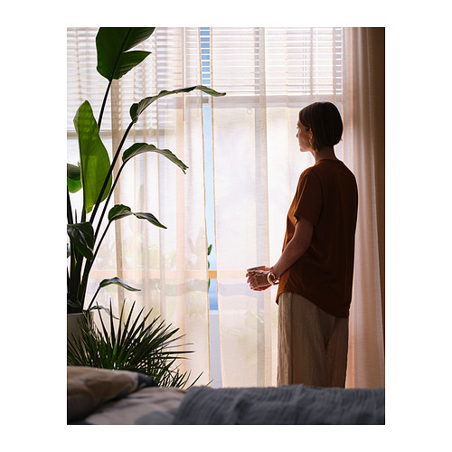 HÄLLEBRÄCKA, sheer curtains, 1 pair. 4 of 10 open dialog