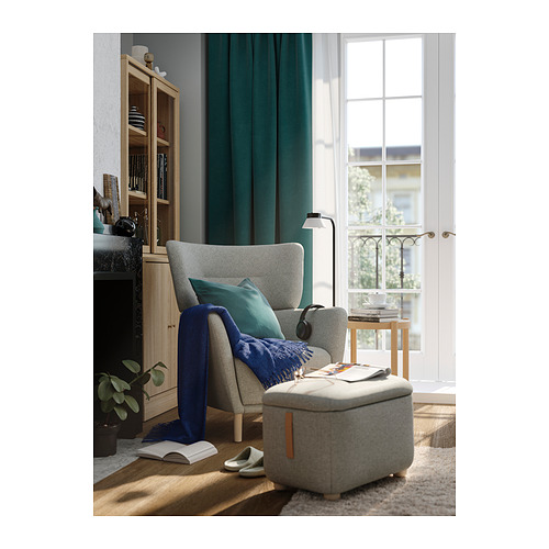 OSKARSHAMN, wing chair with ottoman. 4 of 8 open dialog