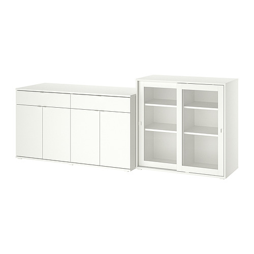 VIHALS, storage combination with glass doors. 1 of 2 open dialog