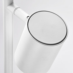 NYMÅNE floor lamp with 3-spotlights
