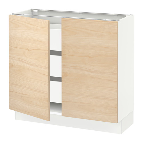 SEKTION / MAXIMERA, base cabinet w 2 doors/3 drawers. 1 of 3 open dialog