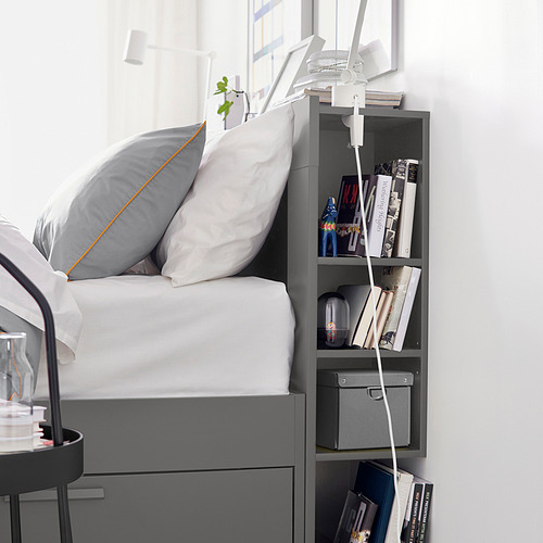 BRIMNES, headboard with storage compartment. 3 of 4 open dialog