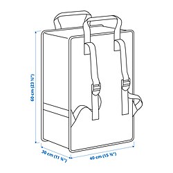 Ilustración de medidas - GÖRSNYGG bolsa